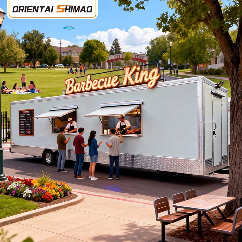 سبد بستنی Gelato Dessert Churros سیار کیترینگ غذا تریلر خدمات خیابانی کامیون غذا